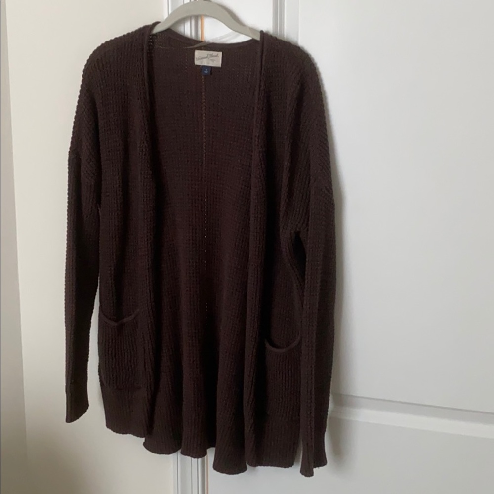 Brown cardigan